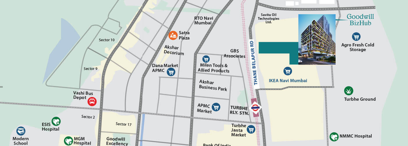 Goodwill Devlopers Bizhub Project Location Map